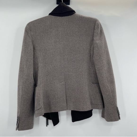 Max Mara lana virgin wool cashmere zipper jacket/blazer size 8 - Picture 5 of 10